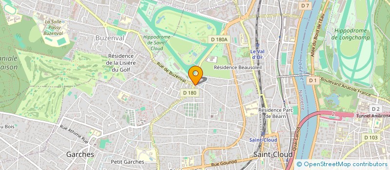 localisation de l'entreprise ALGEBRIQUE à SAINT-CLOUD