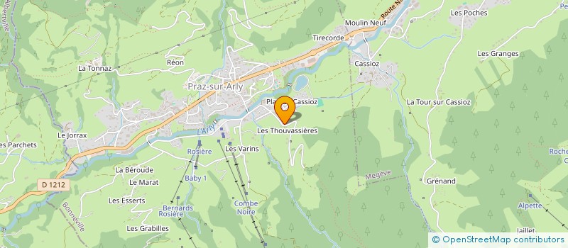 localisation de l'entreprise ALGENI  PRAZ-SUR-ARLY