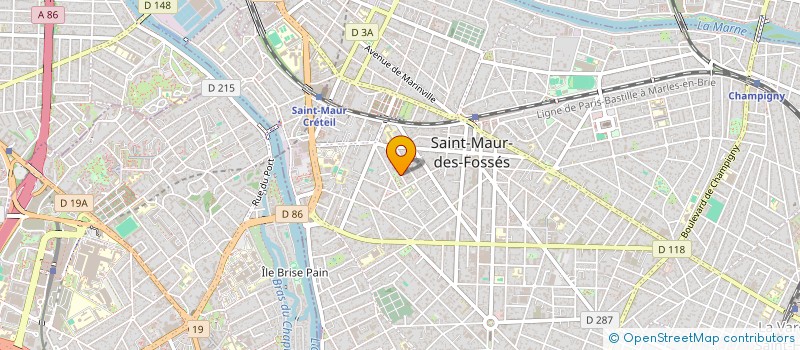 localisation de l'entreprise ALGEROB à SAINT-MAUR-DES-FOSSES