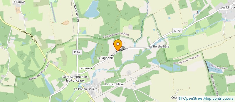 localisation de l'entreprise ALGEVA  AVRILLE-LES-PONCEAUX