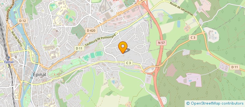 localisation de l'entreprise ALGHO à EPINAL