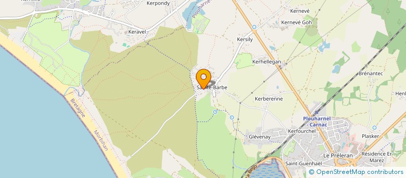 localisation de l'entreprise ALGI 56  PLOUHARNEL