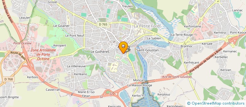 localisation de l'entreprise ALGI à AURAY