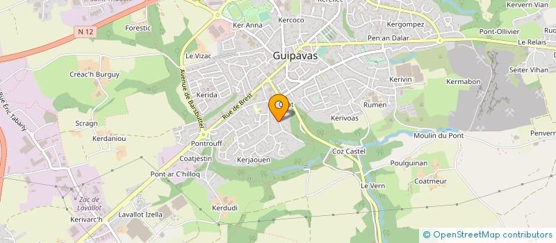 localisation de l'entreprise ALGI CONSEIL à GUIPAVAS