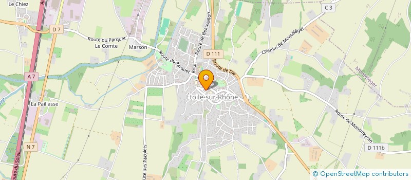 localisation de l'entreprise ALGI RESTAURATION  ETOILE-SUR-RHONE