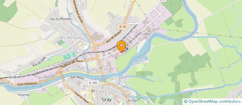 localisation de l'entreprise ALGIE  ARC-LES-GRAY