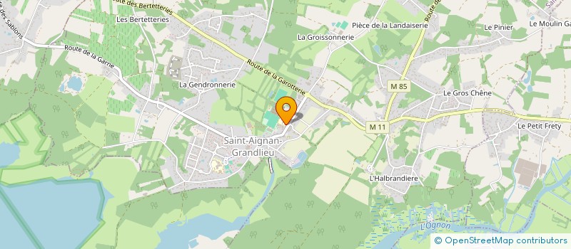localisation de l'entreprise ALGIFA à SAINT-AIGNAN-GRANDLIEU