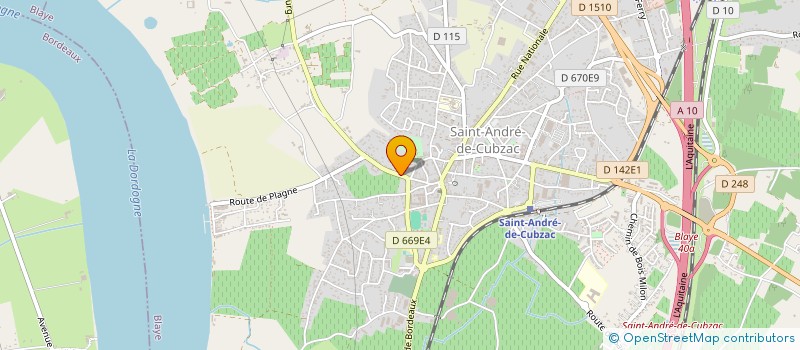 localisation de l'entreprise ALGITA à SAINT-ANDRE-DE-CUBZAC