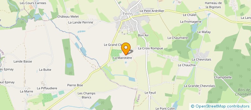 localisation de l'entreprise ALGO à GUIPEL