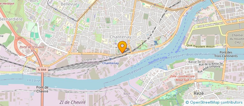 localisation de l'entreprise ALGO DATA à NANTES