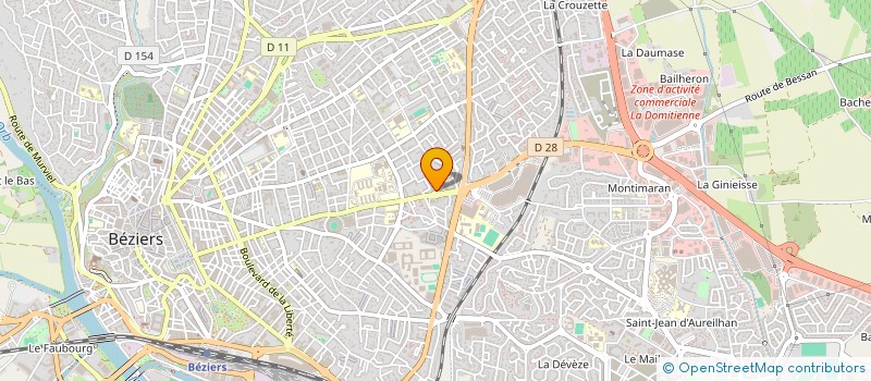 localisation de l'entreprise ALGO GESTION à BEZIERS