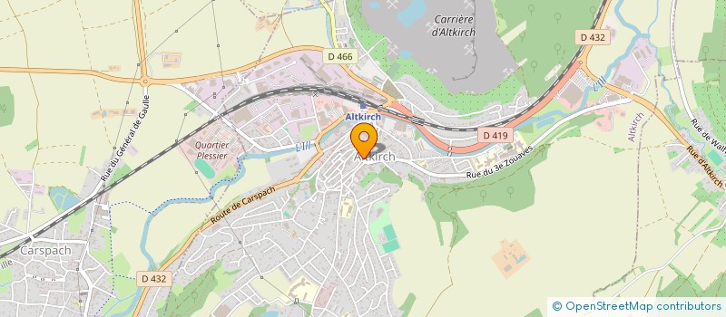 localisation de l'entreprise ALGO-MATHS & EST FORMATION/ADN ENTREPRISE à ALTKIRCH