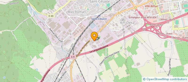 localisation de l'entreprise ALGO RYTHME à NIMES
