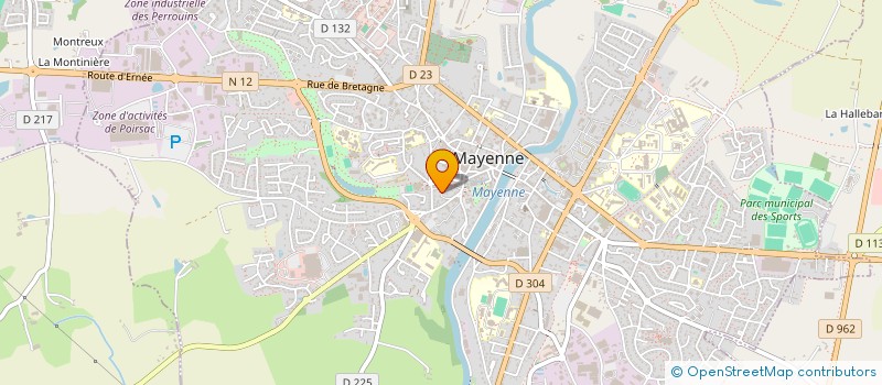 localisation de l'entreprise ALGO SARL à MAYENNE