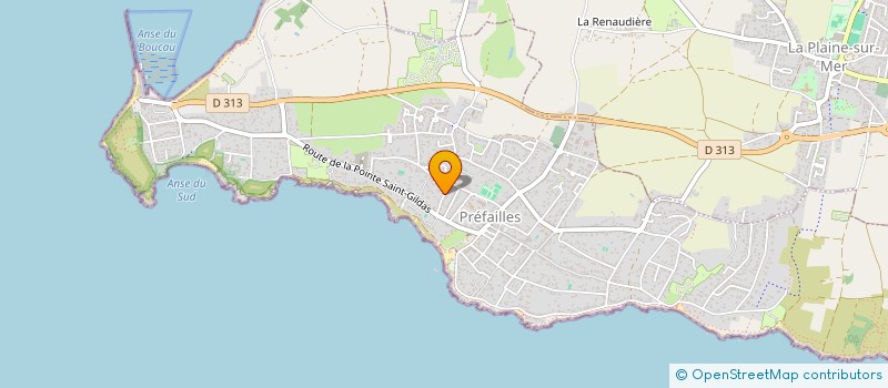 localisation de l'entreprise ALGOCORP  PREFAILLES