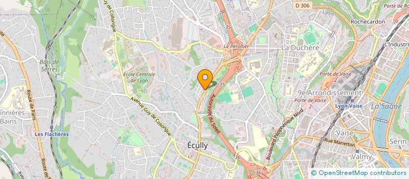 localisation de l'entreprise ALGOE à ECULLY