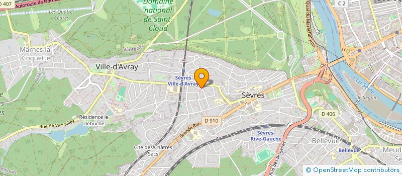 localisation de l'entreprise ALGOLIN  SEVRES