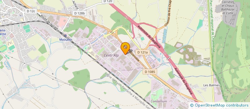 localisation de l'entreprise ALGOO  MOIRANS