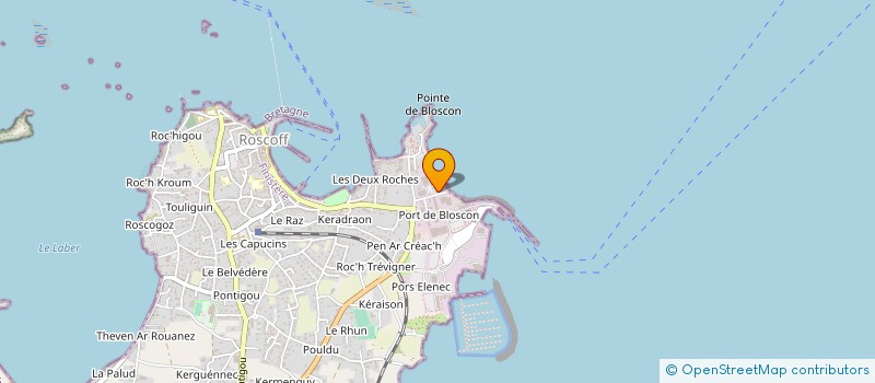 localisation de l'entreprise ALGOPLUS à ROSCOFF