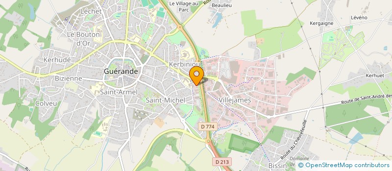localisation de l'entreprise ALGORIL à GUERANDE