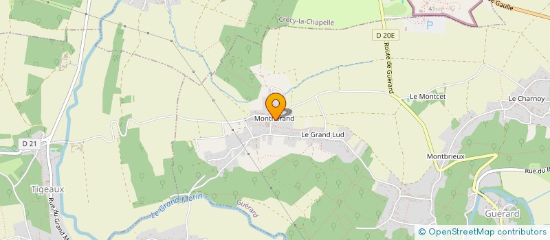 localisation de l'entreprise ALGORITHME SOFTWARE à GUERARD