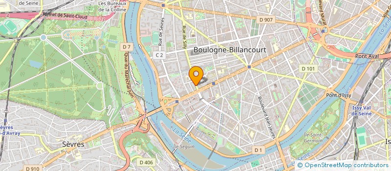 localisation de l'entreprise ALGORYTHME à BOULOGNE-BILLANCOURT