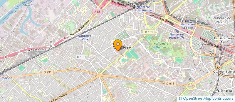 localisation de l'entreprise ALGOSET à NANTERRE