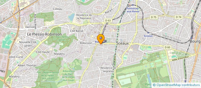 localisation de l'entreprise ALGOTEC INFORMATIQUE à SCEAUX