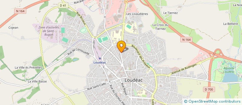 localisation de l'entreprise ALGOTHAL à LOUDEAC