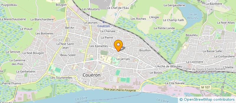 localisation de l'entreprise ALGOWIN à COUERON