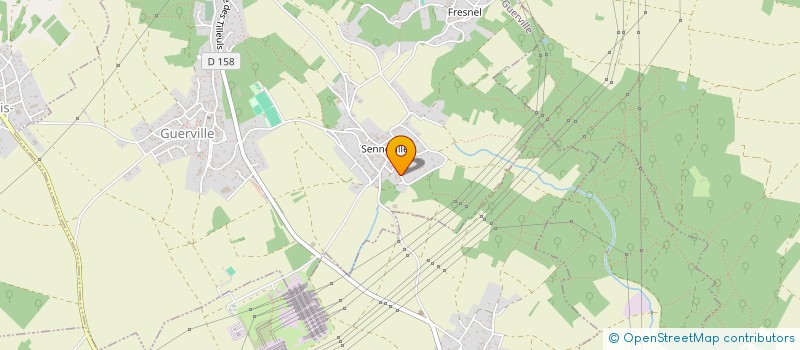 localisation de l'entreprise ALGP PAYSAGES  GUERVILLE