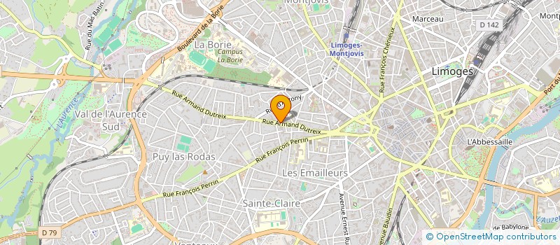 localisation de l'entreprise ALGR à LIMOGES
