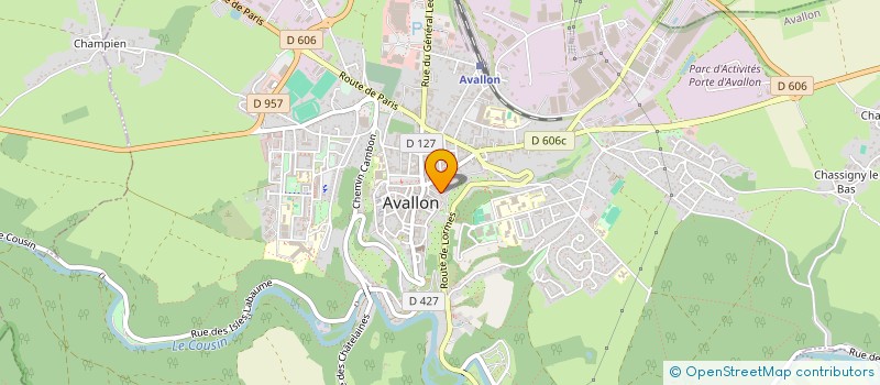 localisation de l'entreprise ALGRAIN ET ASSOCIES à AVALLON