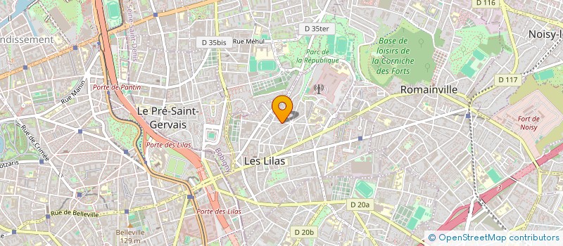 localisation de l'entreprise ALGRESS  LES LILAS