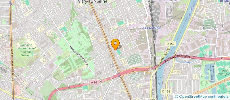 localisation de l'entreprise ALGROM  VITRY-SUR-SEINE