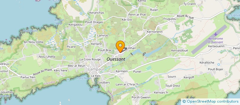 localisation de l'entreprise ALGUES ET MER à OUESSANT