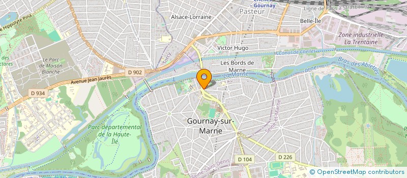 localisation de l'entreprise ALGUES MARINE à GOURNAY-SUR-MARNE