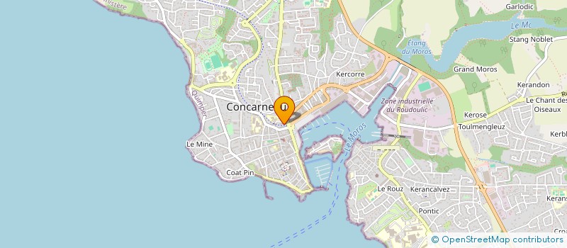 localisation de l'entreprise ALGUES MER ET SANTE à CONCARNEAU