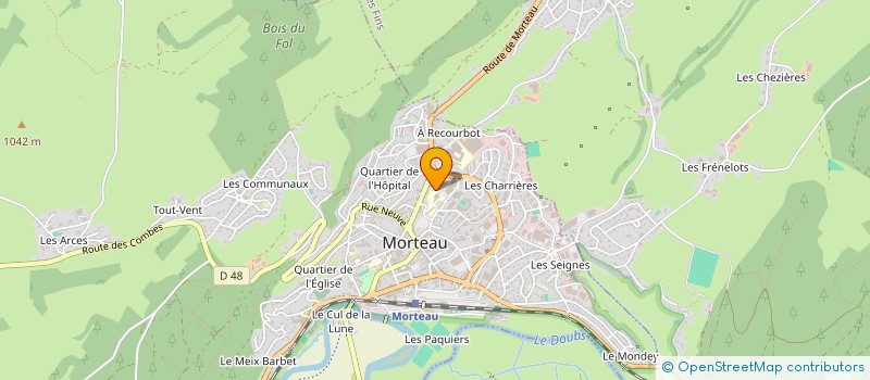 localisation de l'entreprise ALGUI  MORTEAU
