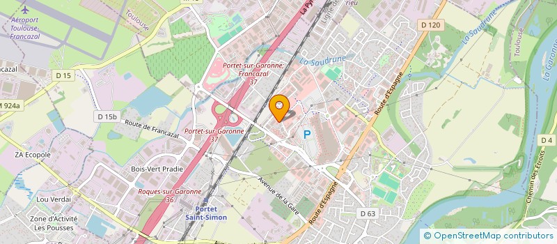 localisation de l'entreprise ALGUSA  ROQUES