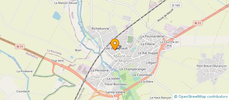 localisation de l'entreprise ALH  MAUZE-SUR-LE-MIGNON