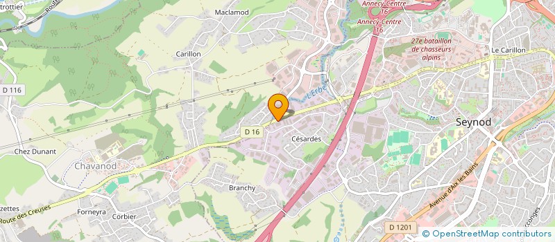 localisation de l'entreprise ALH ACADEMIE  ANNECY