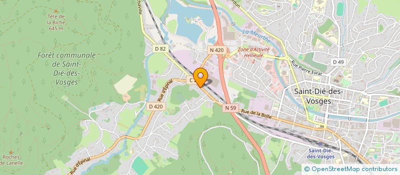 localisation de l'entreprise ALH ENERGIES à SAINT-DIE-DES-VOSGES