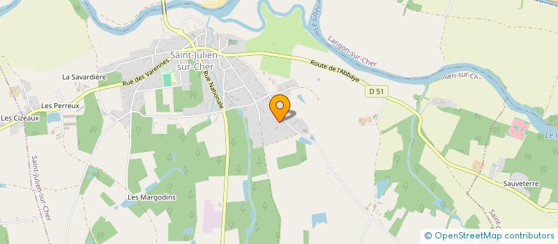 localisation de l'entreprise ALH FONTAINE  SAINT-JULIEN-SUR-CHER