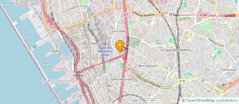 localisation de l'entreprise ALH INVEST  MARSEILLE