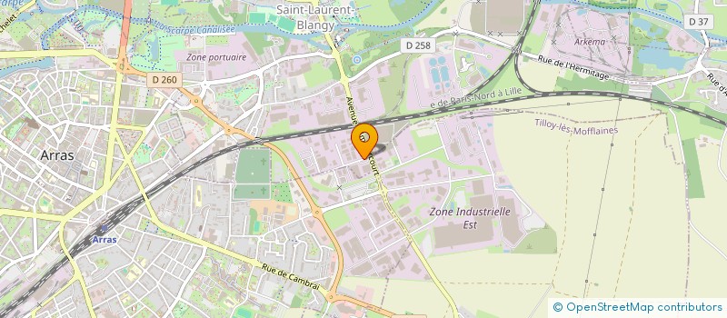 localisation de l'entreprise ALH NETTOYAGE à SAINT-LAURENT-BLANGY