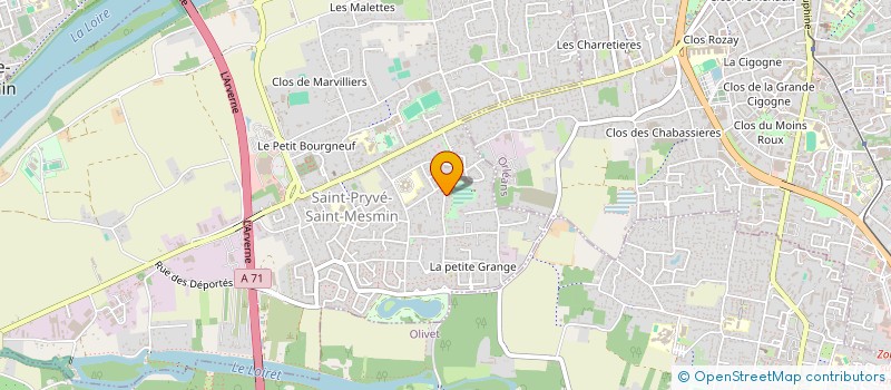 localisation de l'entreprise ALH SAS à SAINT-PRYVE-SAINT-MESMIN