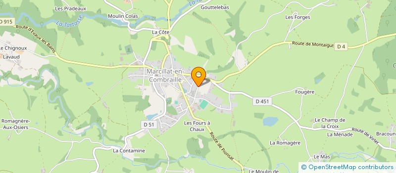 localisation de l'entreprise ALHA  MARCILLAT-EN-COMBRAILLE