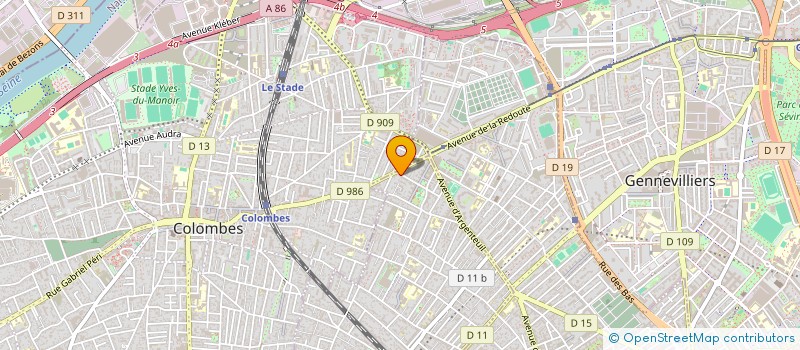 localisation de l'entreprise ALHAMBRA à BOIS-COLOMBES