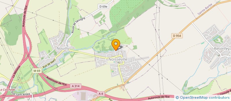 localisation de l'entreprise ALHB.TP  NOISSEVILLE